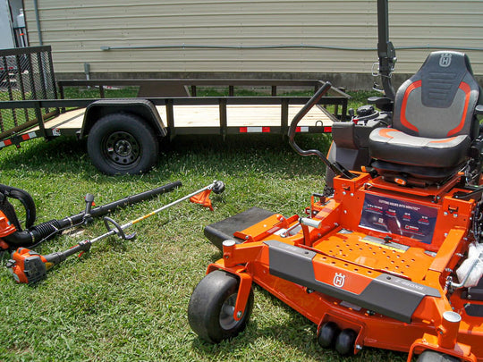 Husqvarna Z460XS Zero Turn Mower Utility Trailer Handheld Fleet Package