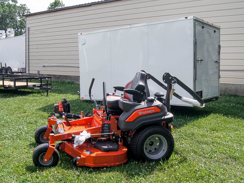 Husqvarna Z454XS Zero Turn Mower Enclosed Trailer Handheld Fleet Package