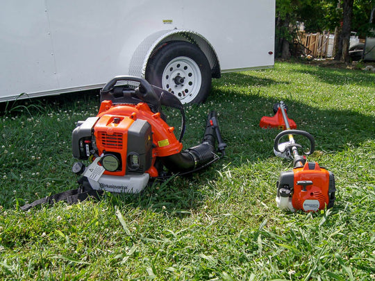 Husqvarna Z560L Zero Turn Mower Enclosed Trailer Handheld Fleet Package