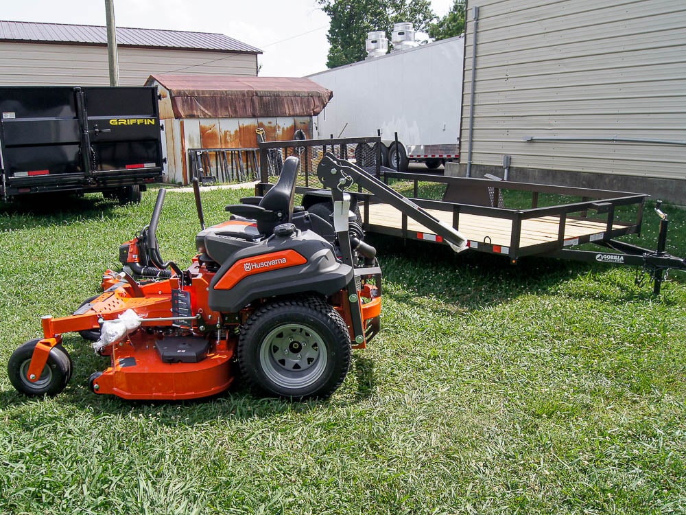 Husqvarna Z454XS Zero Turn Mower Utility Trailer Handheld Fleet Package