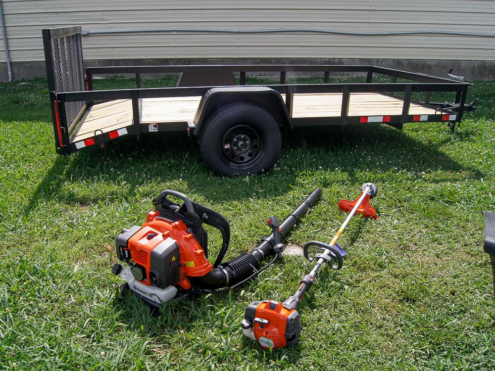 Husqvarna Z454XS Zero Turn Mower Utility Trailer Handheld Fleet Package