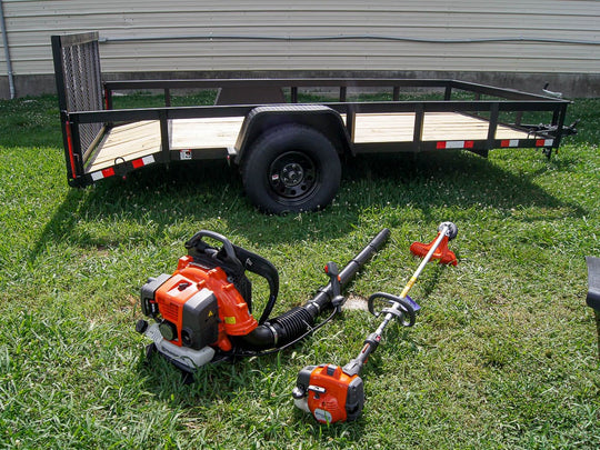 Husqvarna Z454XS Zero Turn Mower Utility Trailer Handheld Fleet Package