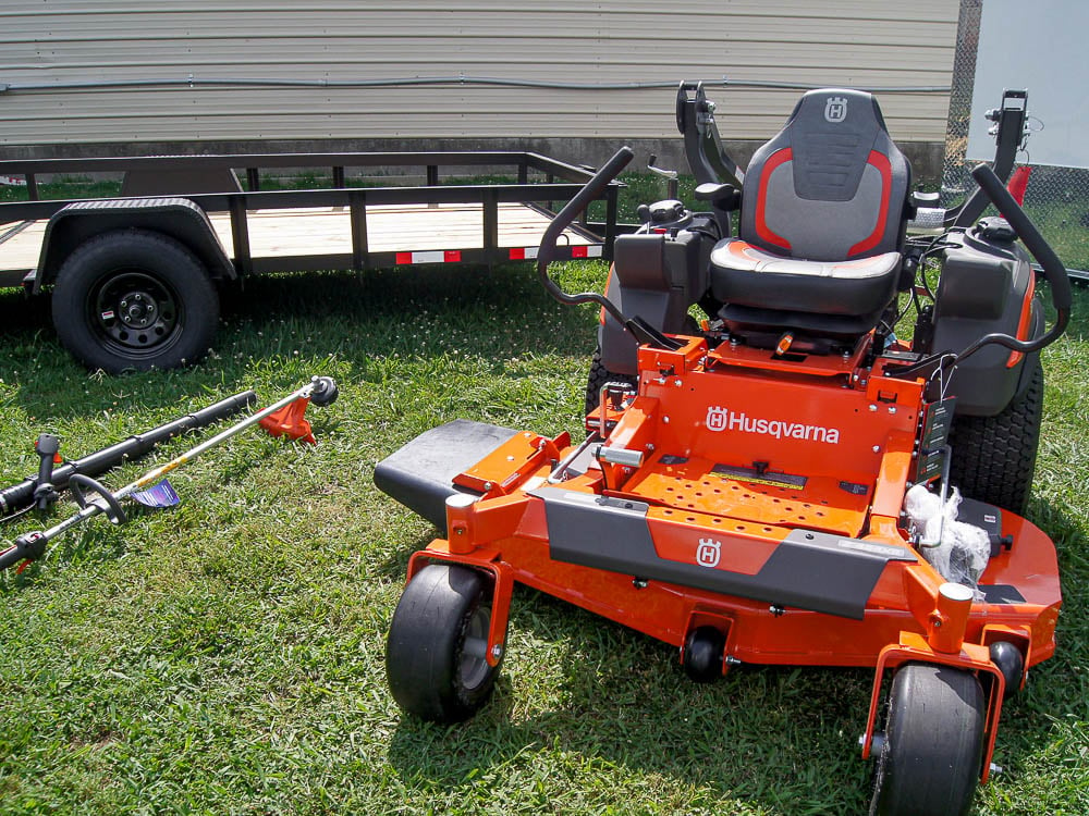 Husqvarna Z454XS Zero Turn Mower Utility Trailer Handheld Fleet Package