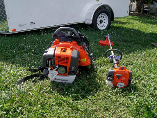 Husqvarna Z460 Zero Turn Mower Enclosed Trailer Handheld Fleet Package