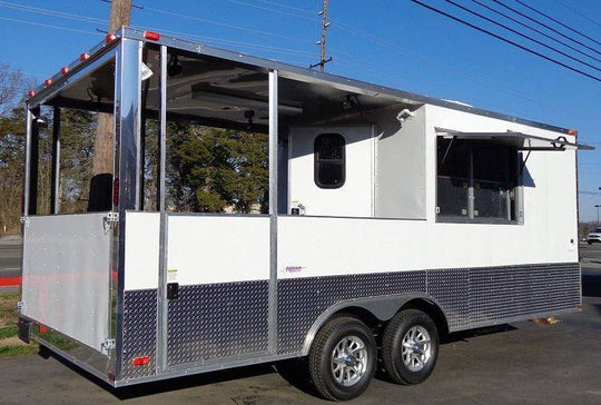 Concession Trailer 8.5'x20' White - Food BBQ Catering Event - SLE Equipment - 42