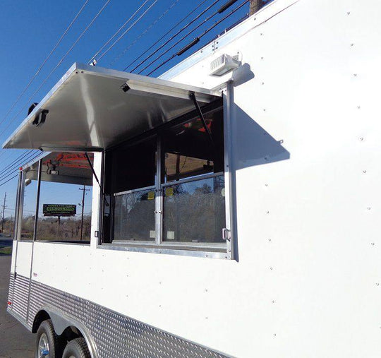 Concession Trailer 8.5'x20' White - Food BBQ Catering Event - SLE Equipment - 13