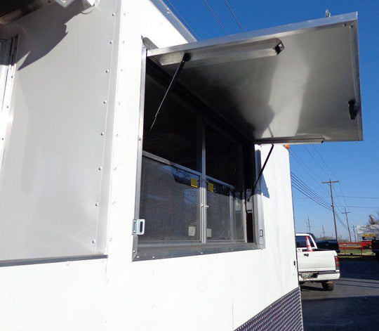 Concession Trailer 8.5'x20' White - Food BBQ Catering Event - SLE Equipment - 11