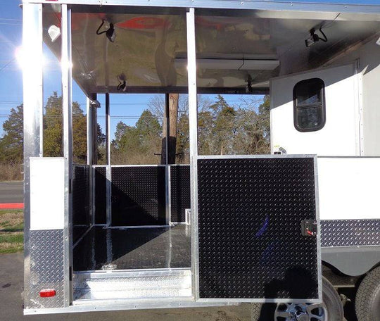 Concession Trailer 8.5'x20' White - Food BBQ Catering Event - SLE Equipment - 4