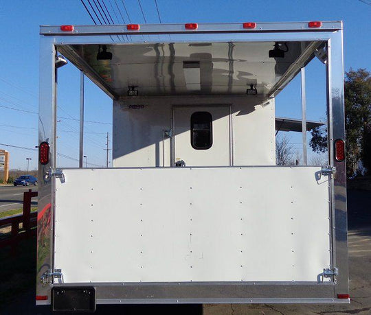 Concession Trailer 8.5'x20' White - Food BBQ Catering Event - SLE Equipment - 2