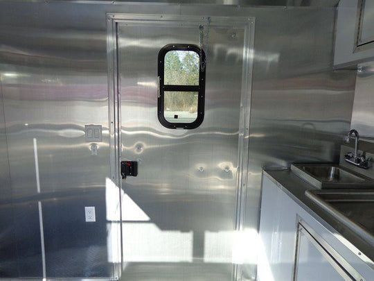 Concession Trailer 8.5'x20' White - Food BBQ Catering Event - SLE Equipment - 20