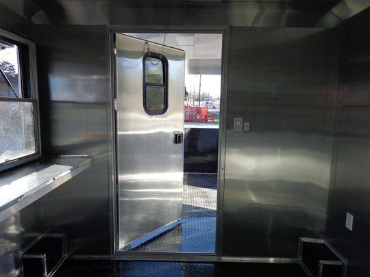 Concession Trailer 8.5'x20' White - Food BBQ Catering Event - SLE Equipment - 12