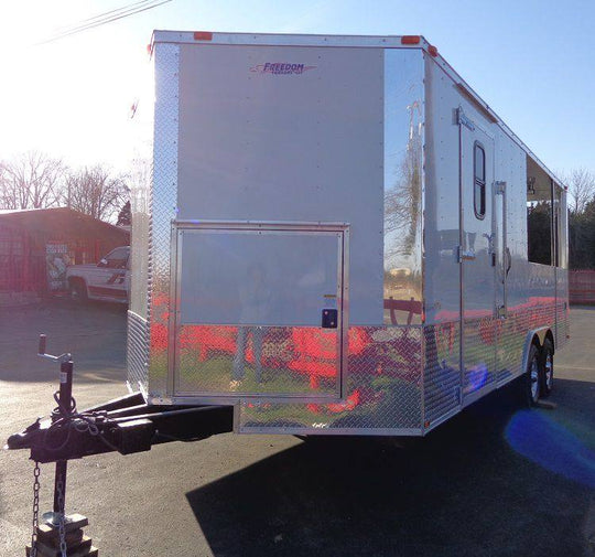 Concession Trailer 8.5'x20' White - Food BBQ Catering Event - SLE Equipment - 34