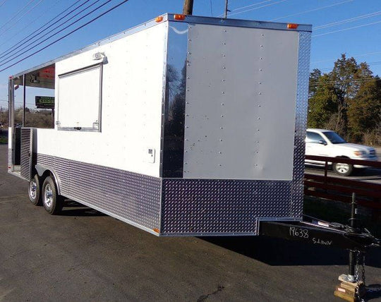 Concession Trailer 8.5'x20' White - Food BBQ Catering Event - SLE Equipment - 33
