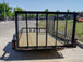 7x14 Straight Deck Utility Trailer with Side Gate (2) 3500lb Axles