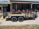 7x14 Straight Deck Utility Trailer with Side Gate (2) 3500lb Axles