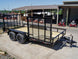 7x14 Straight Deck Utility Trailer with Side Gate (2) 3500lb Axles - SLE Equipment - 1
