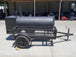 Pull Behind BBQ Smoker 250 Gallon with 3500lb Axle 2 Rack 2 Stack