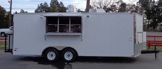 Concession Trailer 8.5'x20' White - Catering Vending Event Food with Applicances - SLE Equipment - 45