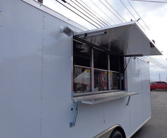 Concession Trailer 8.5'x20' White - Catering Vending Event Food with Applicances - SLE Equipment - 16