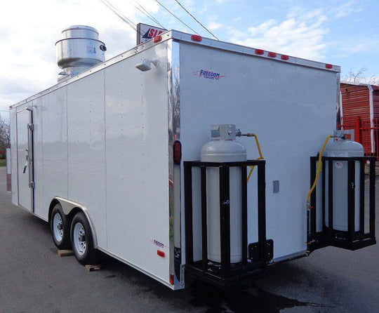 Concession Trailer 8.5'x20' White - Catering Vending Event Food with Applicances - SLE Equipment - 75