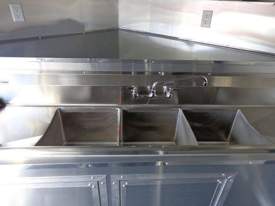 Concession Trailer 8.5'x20' White - Catering Vending Event Food with Applicances - SLE Equipment - 18