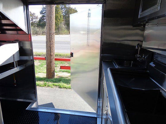 Concession Trailer 8.5'x20' White - Catering Vending Event Food with Applicances - SLE Equipment - 56