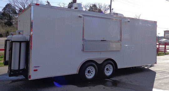 Concession Trailer 8.5'x20' White - Catering Vending Event Food with Applicances - SLE Equipment - 47