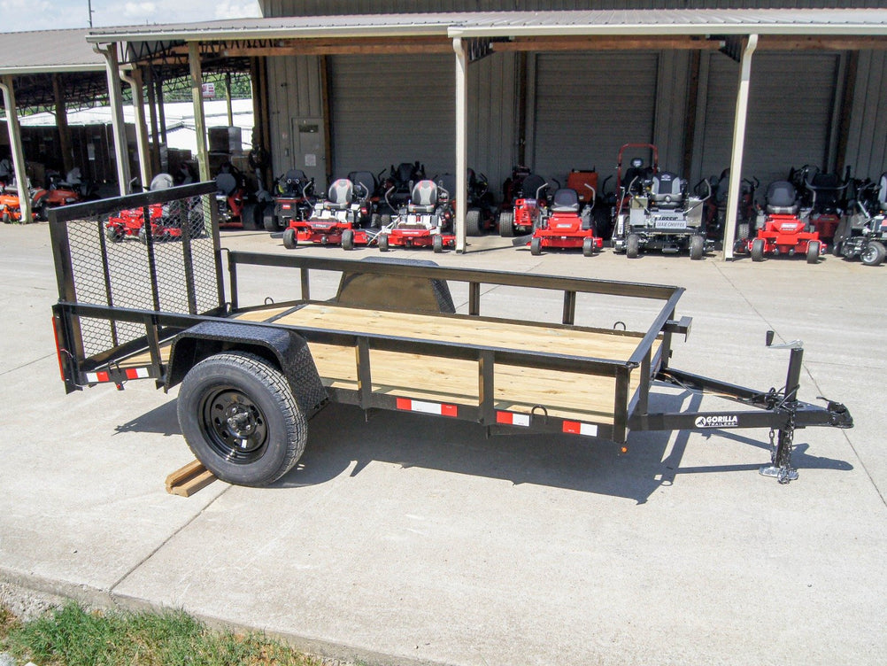 5x10 Powder Coated Dovetail Utility Trailer 3500lb Axle