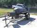 Pull Behind BBQ Smoker 250 Gallon with Square Charcoal Grill 3500lb Axle