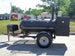 Pull Behind BBQ Smoker 250 Gallon with Square Charcoal Grill 3500lb Axle
