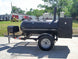 Pull Behind BBQ Smoker 250 Gallon with Square Charcoal Grill 3500lb Axle