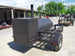 Pull Behind BBQ Smoker 250 Gallon with Square Charcoal Grill 3500lb Axle