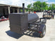 Pull Behind BBQ Smoker 250 Gallon with Square Charcoal Grill 3500lb Axle