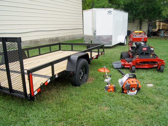 Toro 72519 GrandStand Stand On Mower Utility Trailer Husqvarna Handheld Package