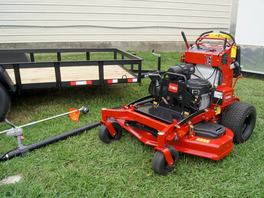 Toro 72519 GrandStand Stand On Mower Utility Trailer Husqvarna Handheld Package