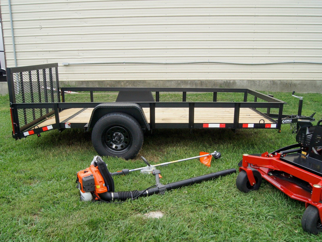 Toro 72519 GrandStand Stand On Mower Utility Trailer Husqvarna Handheld Package