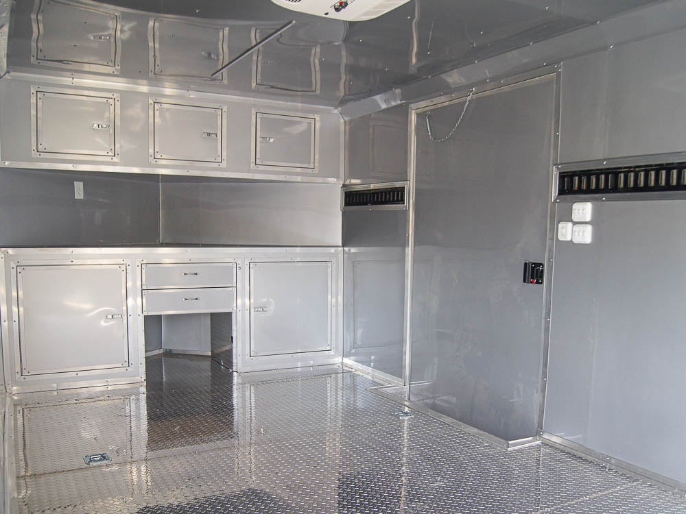 8.5x24 Custom Silver Enclosed Trailer ATP Floor (2) 5200lb Axle