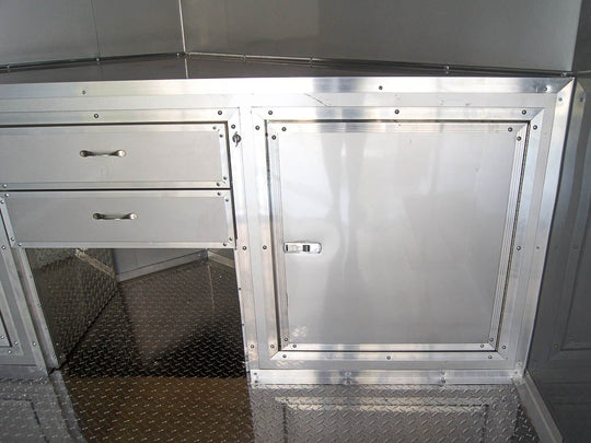 8.5x24 Custom Silver Enclosed Trailer ATP Floor (2) 5200lb Axle