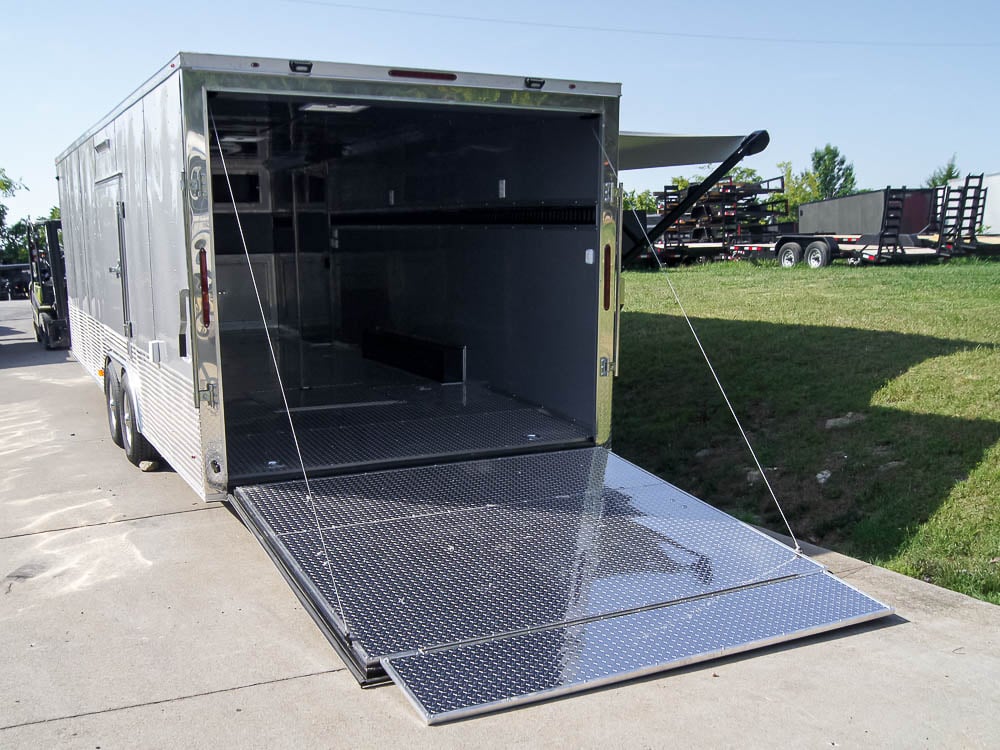 8.5x24 Custom Silver Enclosed Trailer ATP Floor (2) 5200lb Axle