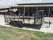 7x16 Straight Deck Utility Trailer with Stacked Baskets (2) 3500lb Axle - SLE Equipment - 7