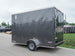 7x12 Charcoal V-Nose Custom Enclosed Trailer 3500lb Axle with Brake