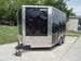 8.5x12 Black V-Nose Enclosed Trailer with Elect Pkg (2) 3500lb Axles