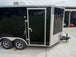 8.5x12 Black V-Nose Enclosed Trailer with Elect Pkg (2) 3500lb Axles