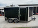 8.5x12 Black V-Nose Enclosed Trailer with Elect Pkg (2) 3500lb Axles