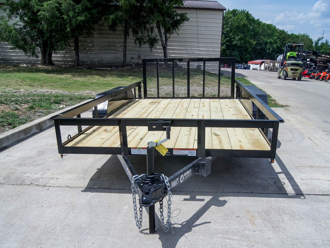 7x14 Dovetail Utility Trailer (2) 3500lb Axles