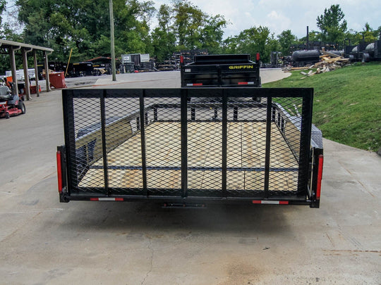 7x14 Dovetail Utility Trailer (2) 3500lb Axles