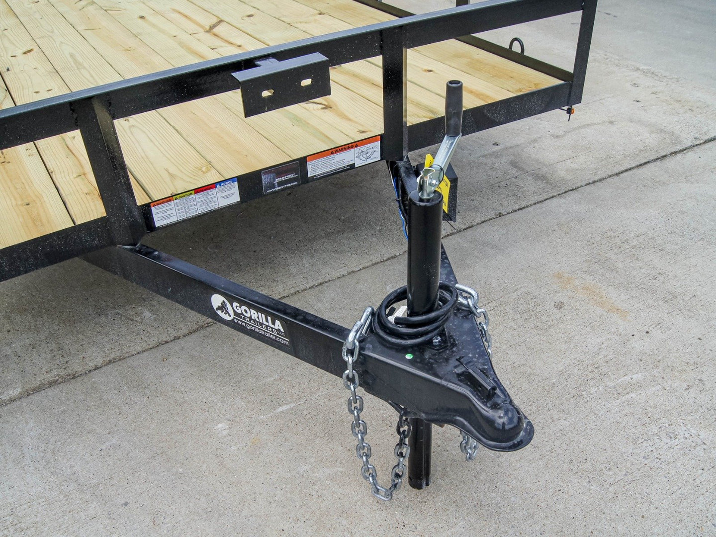 7x14 Dovetail Utility Trailer (2) 3500lb Axles