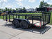 6.4x14 Utility Trailer with 2ft Side Railing (2) 3500lb Axles
