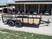 6.4x14 Utility Trailer with 2ft Side Railing (2) 3500lb Axles