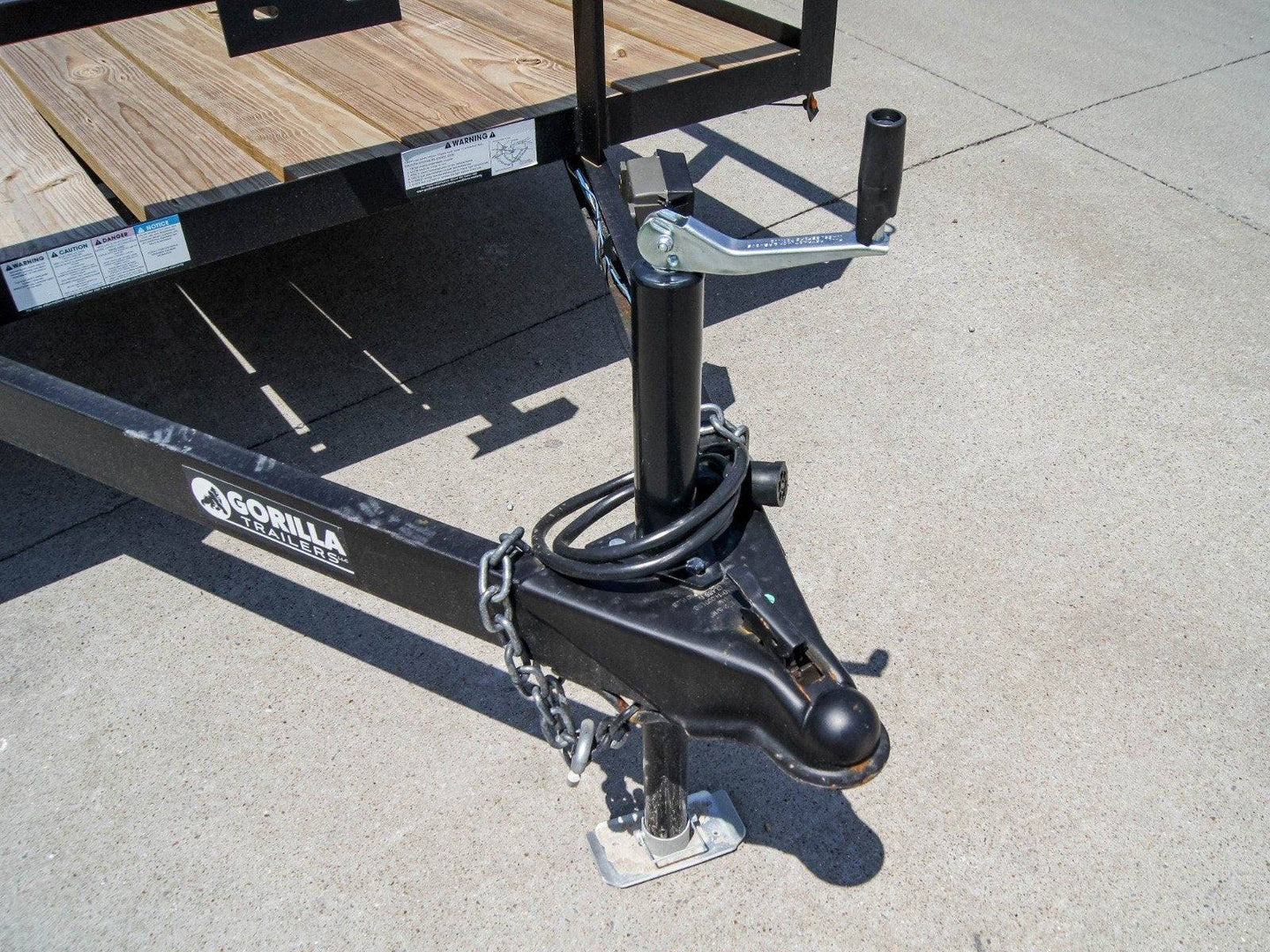 6.4x14 Utility Trailer with 2ft Side Railing (2) 3500lb Axles